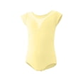 thumbnail image 2 of Girls' Solid Color Short Sleeved Round Neck Dance Practice Uniform Children's Jumpsuit in Medium and Large, 2 of 6