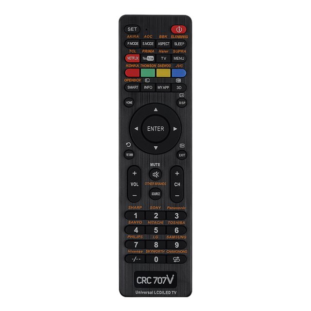 Universal TV remote control CRC707V for Samsung Sony LG Sany