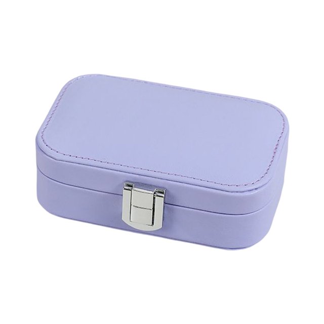 Double Layer Jewelry Storage Box Organizer Durable High Quality PU Leather Storage Box for Travel and Business Trips