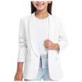 thumbnail image 1 of Veste Blazer pour Filles 3-14 Ans à Manches Longues Manteau Formel avec Poche, 1 of 8