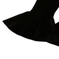 thumbnail image 4 of Baby Girl Kids Bell Bottom Flare Pants Velvet Ruffle Leggings, 4 of 5