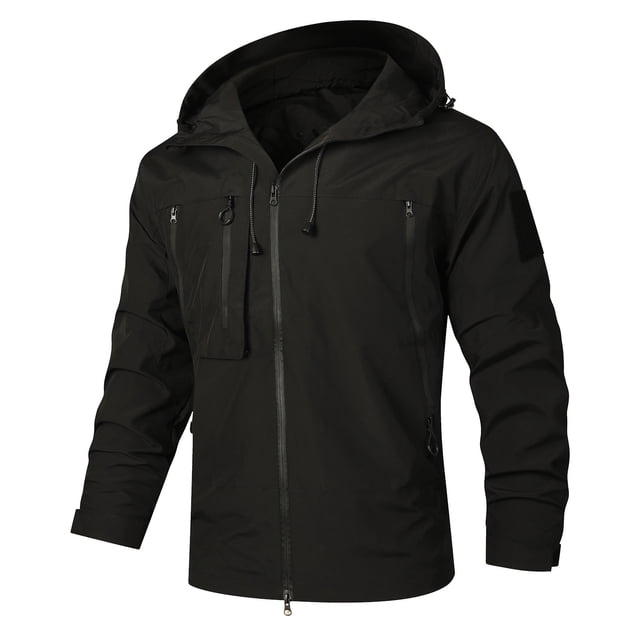 RKSTN Jackets for Men Fall Fashion Spring And Charge Coat Thin Outdoor Mountaineering And Riding Windproof Work Coat Mens Coats