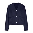 thumbnail image 4 of FAIWAD Women's Cardigan Sweater with Pockets Long Sleeve Button Down Open Front Lightweight Knit Sweater, 4 of 6