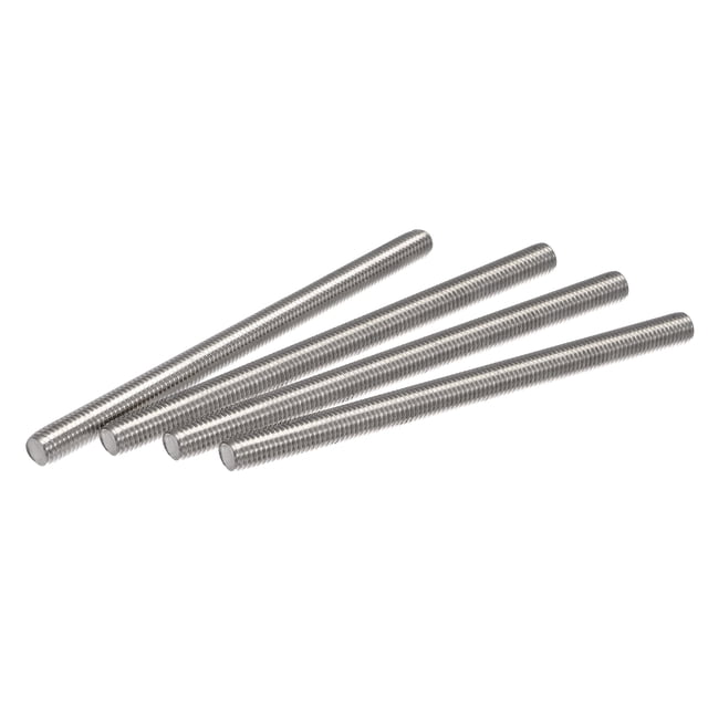 Unique Bargains M10 x 150mm 304 Stainless Steel Fully Threaded Rod Right Hand Threads 4 Pack