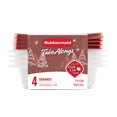 thumbnail image 1 of Rubbermaid TakeAlongs 2.9-Cup Food Storage Containers, Meal Prep Containers with Lids, Limited-Edition Maple Leaf Red, 4-Pack, 1 of 6