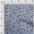 thumbnail image 2 of oneOone Georgette Viscose Medium Blue Fabric Floral Fabric For Sewing Printed Craft Fabric By The Yard 42 Inch Wide, 2 of 4