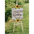 thumbnail image 5 of Darling Souvenir MADE WITH LOVE Sunflower BorderLargeWelcomeSign, Decorative PosterWelcomeTo Our Wedding Poster For Easel Wedding Collection- 18x12, 5 of 5