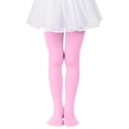thumbnail image 2 of MIASHUI Collants pour Filles Collants de Ballet pour Filles Bas de Danse Collants, Rose, 6-7 Ans, 2 of 4