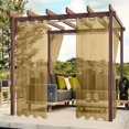 thumbnail image 2 of Bowayaoa Rideau de Pluie Imperméable d'Extérieur pour Patio, Moustiquaire en Polyester avec Semi-Occultation, Rideau d'Intimité Perforé pour Gazebo, Véranda, Terrasse de Jardin, 2 of 7