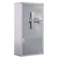 thumbnail image 1 of HOMCOM Wall Mount Medicine Cabinet Lockable with 2 Keys for Bathroom, 1 of 10