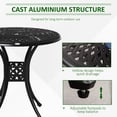 thumbnail image 4 of Outsunny 30-inch Round Patio Dining Table, Black, 4 of 10