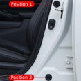 thumbnail image 2 of 10-Pack Universal Silicone Car Door Edge Guards with 3-Layer Shock Absorption - Anti-Scratch, Waterproof Bumper Protector Pads for SUVs, Trucks, RVs - Black with Label 9210B, Self-Adhesive Vehicle, 2 of 6