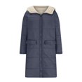 thumbnail image 4 of Manteau Long en Coton Réversible pour Femmes, d'Hiver, Décontracté, Ample, Mode, à Poches Colorées, à Fermeture Éclair, 4 of 6