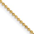 thumbnail image 1 of 14k Yellow Gold 14 Inch 1.2mm Beaded Necklace Chain Pendant Charm Ball Beadsed, 1 of 9