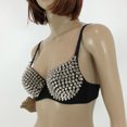 thumbnail image 4 of CAROOTU Soutien-Gorge Steampunk pour Femmes avec Clous à Pointes Rivet Fête Boîte de Nuit Rave Soutien-Gorge de Sport, 4 of 5