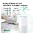 thumbnail image 3 of Air Purifier, 150m³/h CADR For Home With H13 HEPA Carbon Filter Automatic Mode Air Cleaners Remove Dust Smoke Formaldehyde , High-Efficiency, 3 of 6