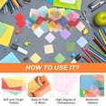 thumbnail image 4 of Uxcell 4800Pcs Colored Tissue Paper Squares, 1x1 Inch 30 Assorted Colors Bleeding Tissue Paper Crepe Small Square Art Paper for Crafts, 4 of 6