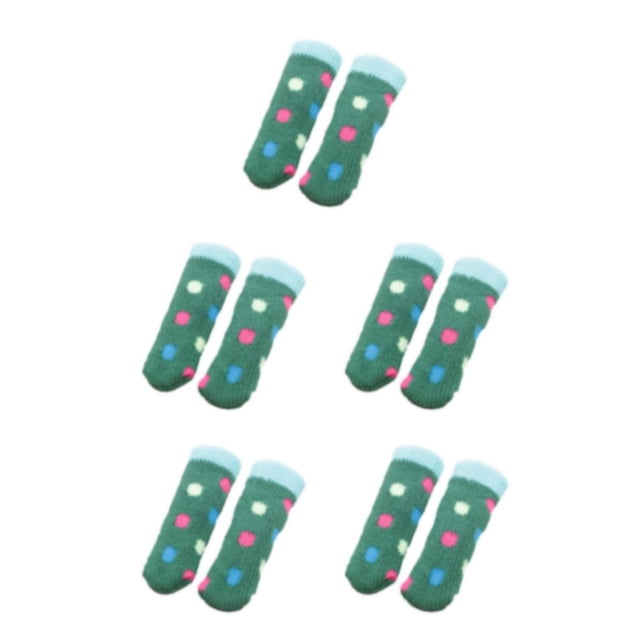 Redempat 24pcs/set Knitted Chair Leg Socks Reliable Protection For Furniture Non Slip Furniture Pads Caps Set Polyester Premium style 6 5Set