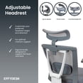 thumbnail image 3 of EFFYDESK AeryChair Heavy-Duty Executive Home Office Chair Ergonomic Desk Chair with Lumbar Support 4D Armrest Adjustable Task Chair (Pearl White), 3 of 8