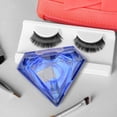 thumbnail image 3 of Weiweiguan 2Pcs False Eyelash Storage Boxes Diamond Shaped Fake Eyelash Packing Boxes, 3 of 7
