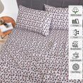 thumbnail image 2 of Ruvanti 100% Cotton Sheets - Crispy Cooling Percale Sheets For Split King Size Bed, Breathable & Durable Split King Sheet Set For Adjustable Bed, 16 Inches Deep Pocket Bed Sheets, Hope, 5 Pcs, 2 of 5