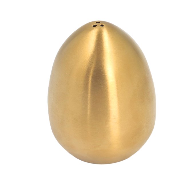 Spice Box Dispenser, Kitchen Accessories A181 Egg Shaped Salt Shaker For Family Gathering For Outdoor Barbecue For Party Gold