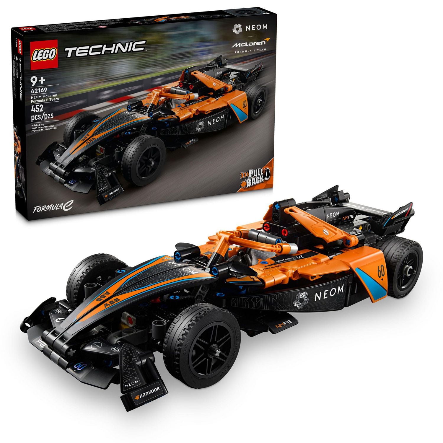 LEGO Technic NEOM McLaren Formula E Race Car Toy, Model Pull Back