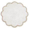 thumbnail image 1 of Bouclair Off White Lully Scalloped Rug, 1 of 3