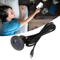 thumbnail image 4 of Prise de Charge USB, Port de Charge pour Téléphone Universel Bleu Rétroéclairage LED Montage Affleurant Protection de Circuit avec Cordon de 2,5m pour Canapé Électrique Inclinable de Bureau, 4 of 8