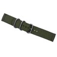thumbnail image 2 of Shisuyan 18mm Watch Strap Webbing Durable 2-Joint Nylon Watch Band Wristband for Watch Replacement (Army Green), 2 of 8