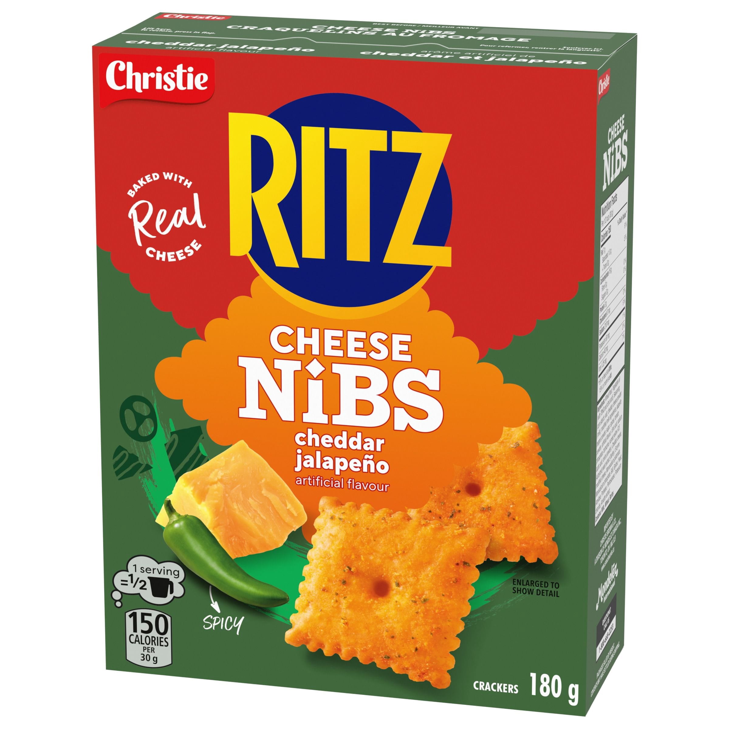 CRAQUELINS AU FROMAGE RITZ À SAVEUR DE CHEDDAR ET JALAPENO