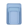 thumbnail image 2 of Birdeem Plastic Rectangular Serving Tray Set of 3, Large Medium Small Trays for Home Use, Ideal as Snack Plates and Tea Cup Holders, Durable Household Platters, 2 of 9