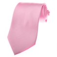 thumbnail image 1 of TopTie Unisex Necktie Solid Color Pink Regular Tie, 1 of 7