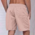 thumbnail image 4 of Yuyuzo Mens Shorts High Waisted Drawstring Quick Dry Summer Beach Swim Knee Length Shorts with Pockets, 4 of 4