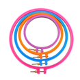 thumbnail image 1 of fastboy 4 Anneaux de Broderie en Plastique Multicolore pour Broderie et Point de Croix, 1 of 8