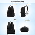 thumbnail image 3 of Camera Camera Backpack Water-resistant Camera Bag Photography Backpack Large Capacity Camera Case with Tripod Holder 15.6 Inch Laptop Compartment External USB Charging Port for, 3 of 7