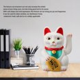 thumbnail image 3 of Chinese Lucky Cat, Battery Operated, Waving Arm, 6 Inches,  Luck Symbol, Safe Plastic Material, 3 of 8