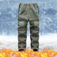 thumbnail image 2 of TopLLC Pantalon de Ski de Neige pour Enfants Imperméable Pantalon de Randonnée Extérieur Chaud Doublé en Molleton, 2 of 9