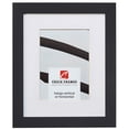 thumbnail image 1 of Craig Frames Essentials, Modern 1 Inch Wide 11 x 14 Inch Black Picture Frame Matted to Display an 8 x 10 Inch Photo, 1 of 4