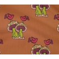 thumbnail image 4 of oneOone Cotton Flex Fabric Bird & Mushroom Block Printed Fabric 1 Yard 40 Inch Wide, 4 of 4