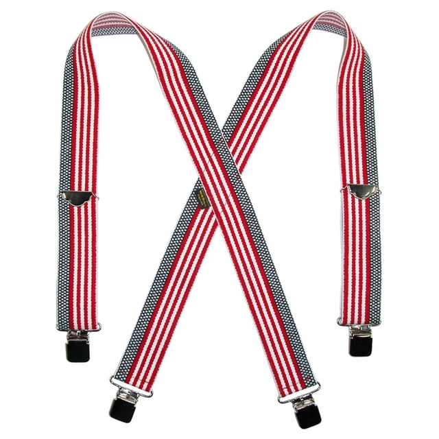 Welch Elastic American Flag Clip End Suspenders (Tall Available) (Men's)
