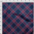 thumbnail image 3 of oneOone Georgette Viscose Fabric Tartan Check Printed Craft Fabric BTY 42 Inch Wide, 3 of 4