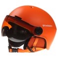 thumbnail image 1 of MOON Unisex Detachable Goggle Ski Helmet with Removable Earmuffs, Orange Size M, Durable PC Shell & EPS Foam for Impact Protection, UV & Wind Resistant, Breathable Ventilation, Winter Sports Gear., 1 of 7