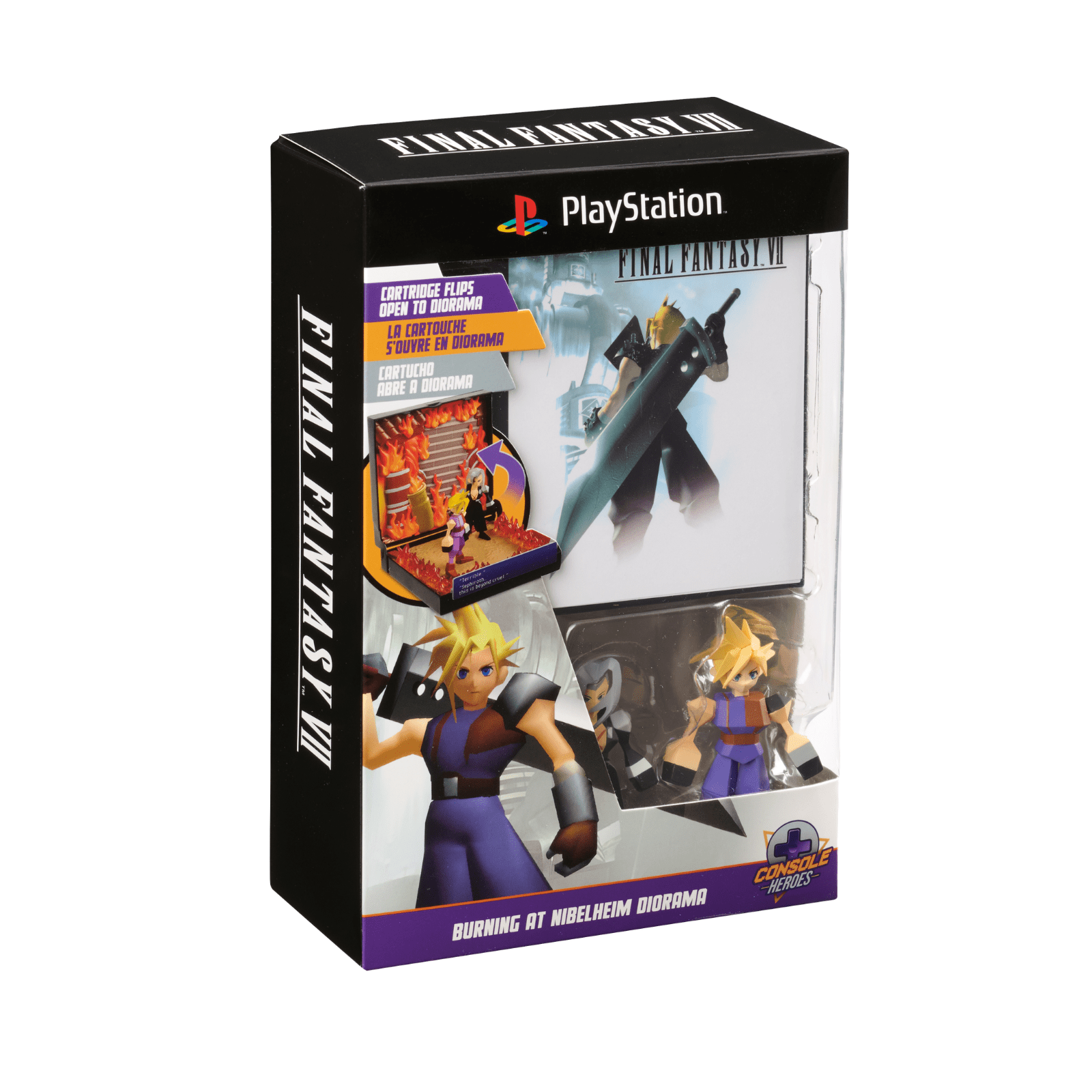 FINAL FANTASY VII フィギュアセット Console Heroes: Final Fantasy VII Cloud vs Sephiroth Collectible