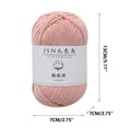thumbnail image 2 of Wzzjkit Yarn for Crocheting 4 Strands of Combed Milk Cotton Thread Diy Doll Cotton Crochet Thread Wool Ball for Crocheting & Knitting, Gift Beginners and Adults Yarn, 2 of 5