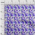 thumbnail image 2 of oneOone Velvet Blue Fabric Abstract Floral Sewing Craft Projects Fabric Prints By Yard 58 Inch Wide, 2 of 5
