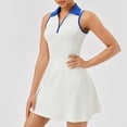 thumbnail image 2 of HaiMao Robe de Tennis pour Femmes en Liquidation, Robes de Golf Athlétiques Robe d'Exercice d'Entraînement Bleu TTG(TTG), 2 of 9