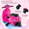 thumbnail image 4 of Gymax Kids Ride on Motorcycle w/ Training Wheels Headlight Horn 6V Battery Pink, 4 of 10
