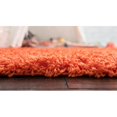 thumbnail image 4 of Unique Loom Tapis en Peluche Moderne Shag Solide 10' x 13' Rectangle Tigre Orange, 4 of 5