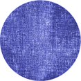 thumbnail image 1 of Ahgly Tapis Rond Lavable en Machine Intérieur Transitionnel Bleu Ardoise Clair, 5 Pieds Rond, 1 of 7